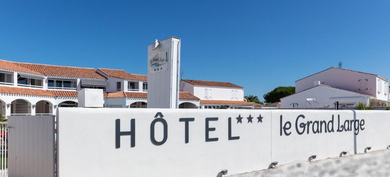 Hotel Restaurant Le Grand Large - Face A La Plage - Ile De Re Rivedoux Plage Bagian luar foto