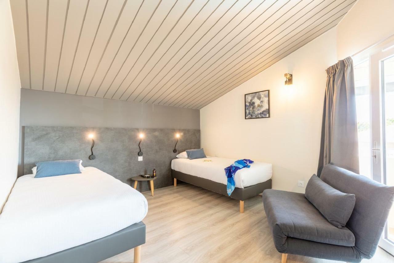 Hotel Restaurant Le Grand Large - Face A La Plage - Ile De Re Rivedoux Plage Bagian luar foto